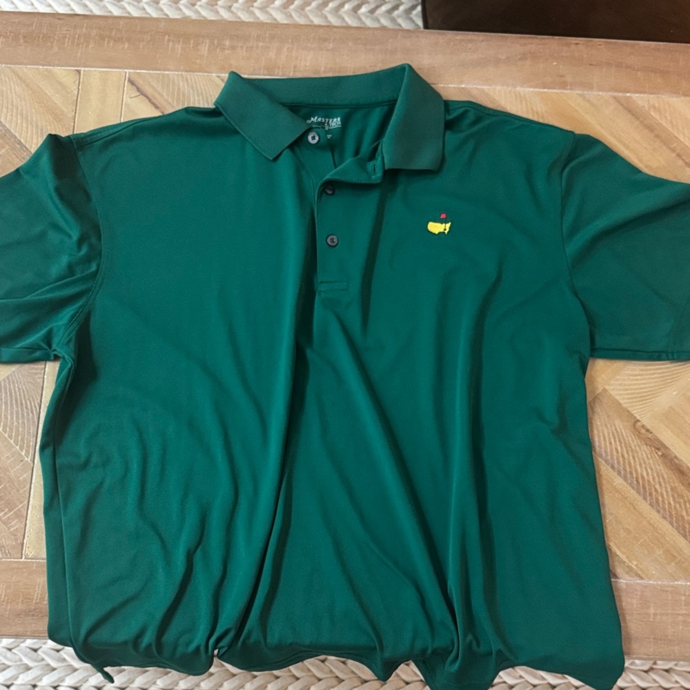 Masters Dark Green Polo with Yellow Embroidered Logo